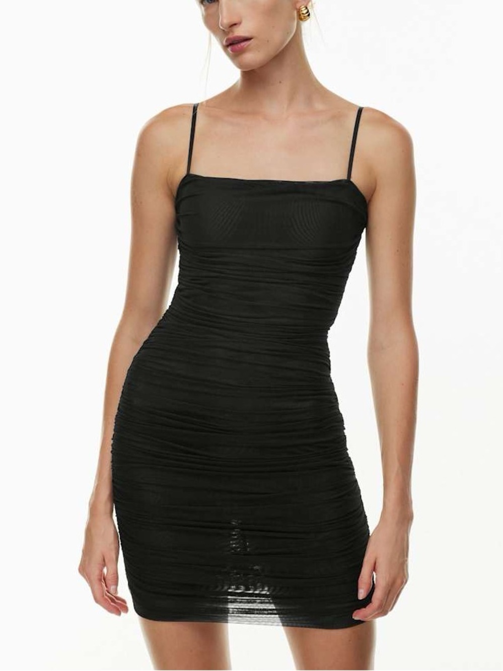 TEN by Babaton alias mini dress black draped bandage going out dress